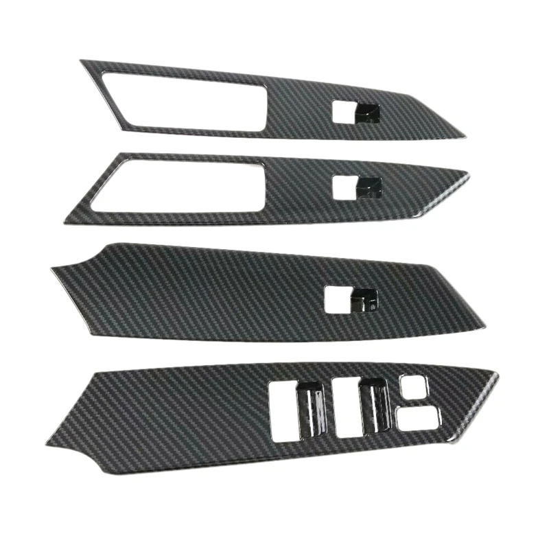 4Pcs Car Gl Lift Switch Panel Door Armrest Lift Modification for Mitsubishi Montero / Pajero Sport 2016-2020