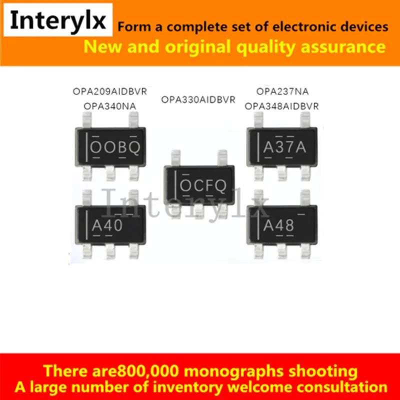 10Pcs OPA237NA OPA340NA /250 OPA348AIDBVR OPA348A OPA330AIDBVR OPA330A OPA209AIDBVR OPA209A Operation Amplifier IC Chip