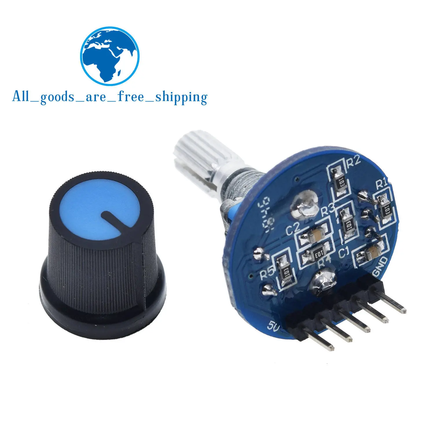 TZT 1/3PCS Drehgeber Modul für Arduino Ziegel Sensor Entwicklung Runde Audio Rotierenden Potentiometer Knopf Kappe EC11 – Detail 10
