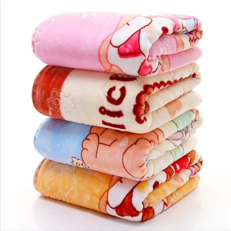 Baby blanket double thickness Children and newborns blanket autumn and winter double-sided coral blanket