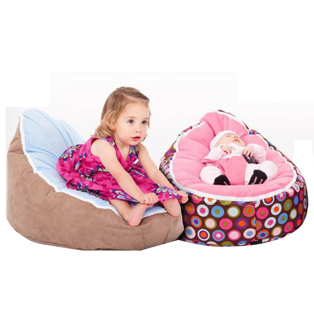 Levmoon Medium  Bean Bag Chair Kids Bed For Sleeping Portable Folding  Child Seat Sofa Zac Without The Filler