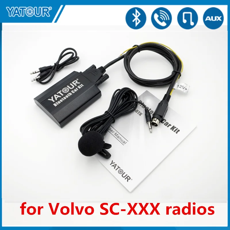 Yatour samochodowy Bluetooth AUX Mp3 odtwarzacz dla Volvo SC-XXX radia SC700 SC800 SC801 SC802 SC805 Mp3 odtwarzacz zmieniarka CD adapter YTBTK