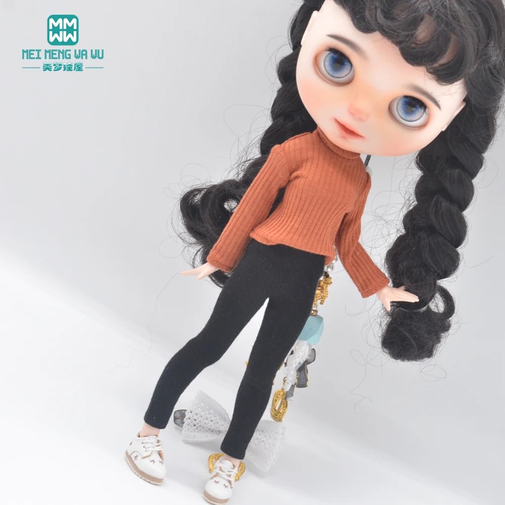 NEU 28-30cm Blyth Kleidung Azone OB22 OB24 Spielzeug Puppenzubehör Rollkragenpullover, Jogginghose, Schuhe – Detail 26