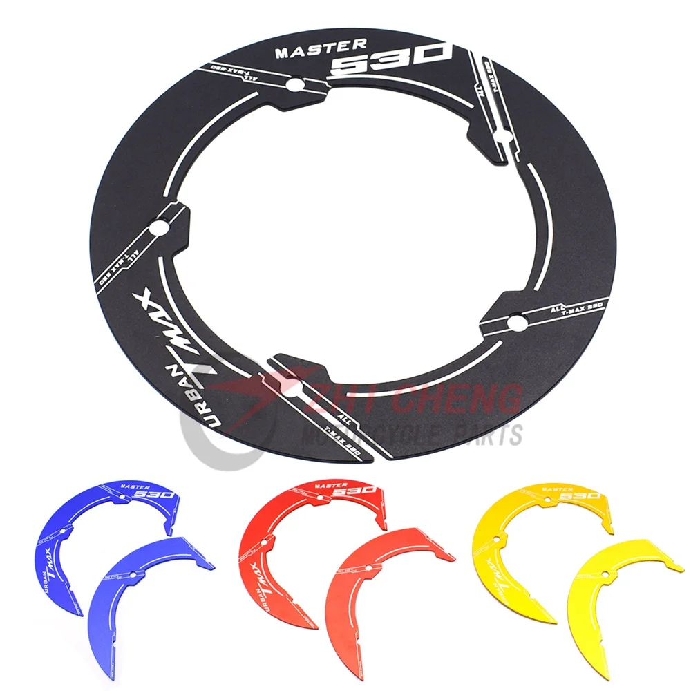 

Декоративная крышка с ЧПУ для мотоцикла, крышка шкива трансмиссионного ремня для Yamaha TMAX 530 T-MAX 530 2017 2018 2019 TMAX 530 SX DX