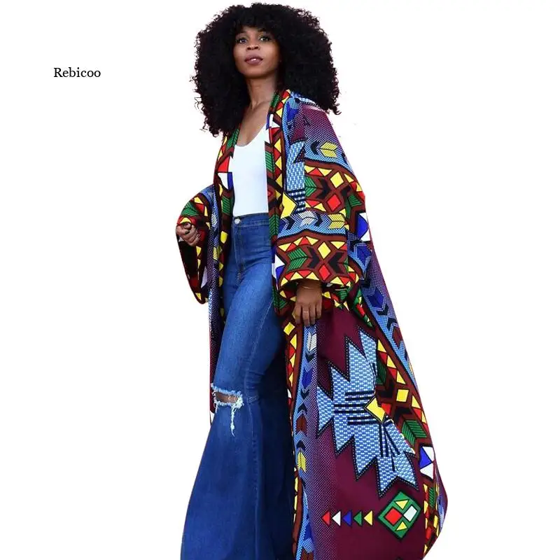 

Autumn African Coat for Women Dashiki New Style Spring Dress African Clothes Fashion Africaine Femme Africa Clothing