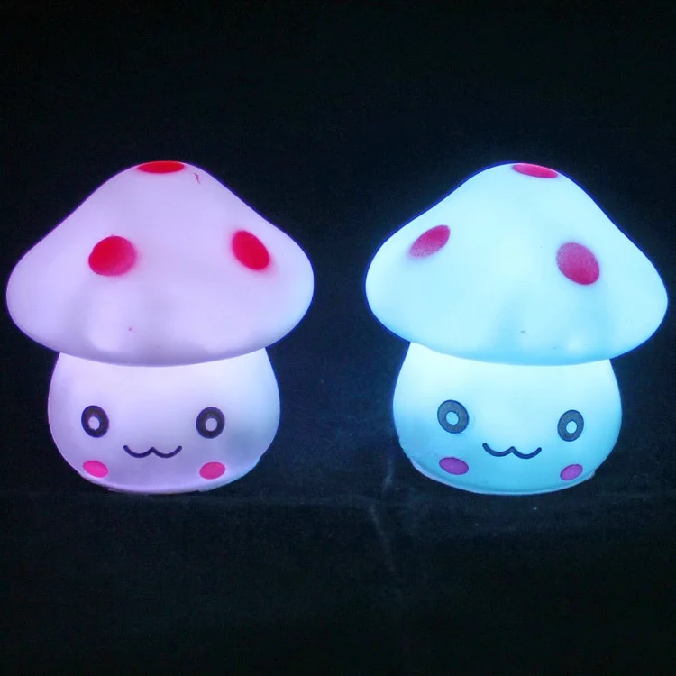 Colorful Luminous Children\'s Room Night Light Mushroom Gift Toy Bedroom Night Light