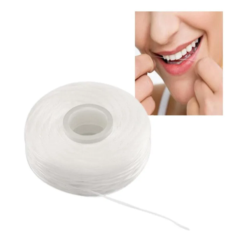 1pc 50m Dental Flosser Oral Hygiene Teeth Cleaning Dental Floss Spool Wax Mint Toothpick Flosser Teeth Flosser Dental Care