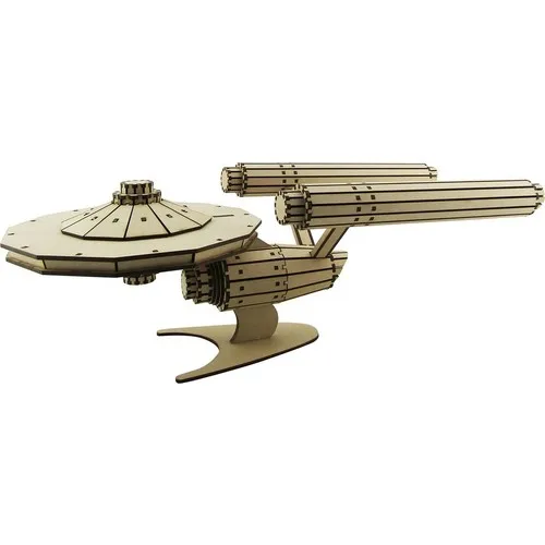 3D Exhibition Wood Starship Enterprise Scale Model 255 Parts