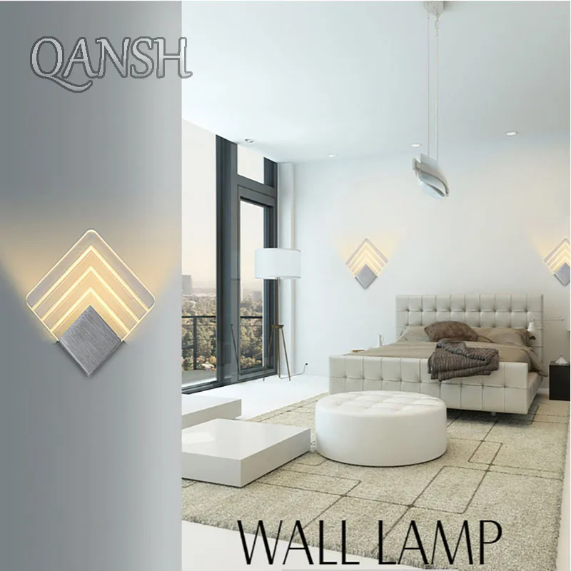 

LED Wall Lamp Modern Light Fixture Indoor Wall Sconce Stair Bedroom Bedside Living Room Home Hallway 5W Lighting