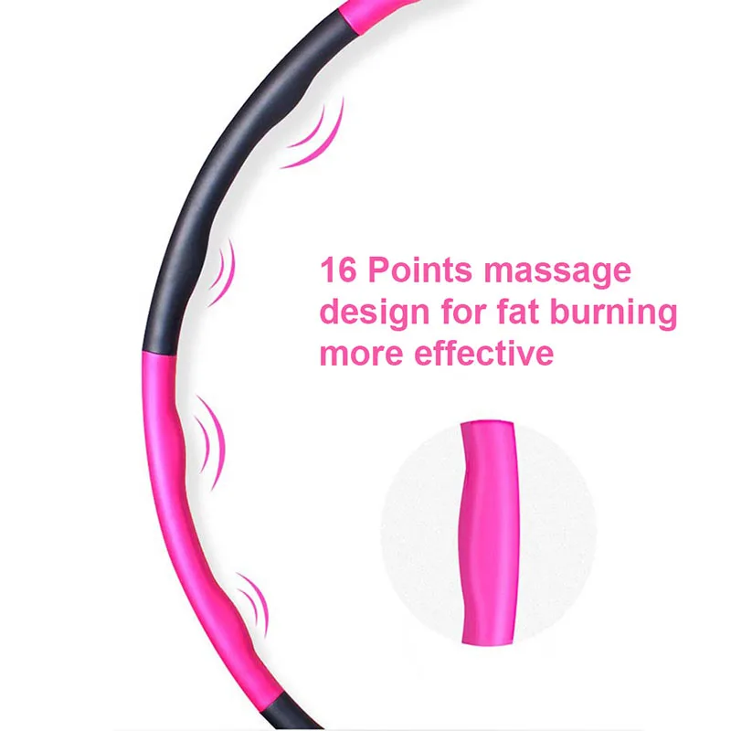 8 Section Detachable Hoola Hoop Slimming Hoop Exercise Equipment Hoops For Weight Loss