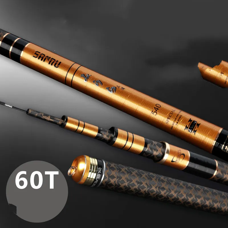 3.6m-7.2m Taiwan Fishing Rod Ultra-light 60T Carbon Spuer Hard Hand Poles 28 Tonalty Carp Fishing Canne Peche Fishing Gear Pesca