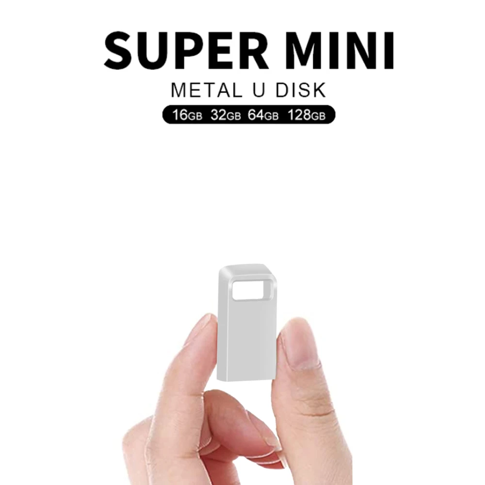 Unidad Flash USB, Pendrive de 64 GB, 32GB, 16GB, 8GB, memoria USB 2,0, disco USB con llavero