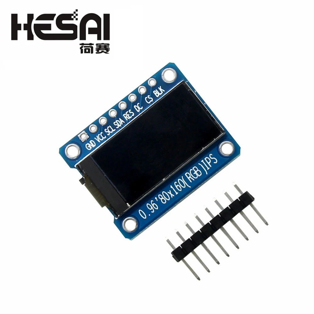 IPS 0.96 inch 7P SPI HD 65K Full Color LCD Module ST7735 Drive IC 80*160 (Not OLED)