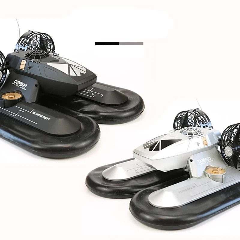 High Simulation Hovercraft Boat 2-IN-1 2.4G Remote Control Boat Hovership Amphibious Transport Dock Anti-Collis 2-Way Navigation