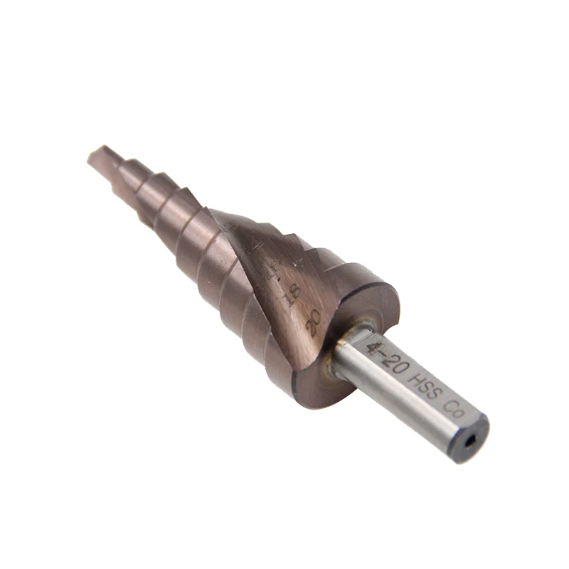 M35 HSS-CO خطوة لقمة ثقب 4 مللي متر-20 مللي متر المعادن أدوات السلطة عرقوب الجولة الفولاذ المقاوم للصدأ التنصت المعادن الحفر الكوبالت تصفيح