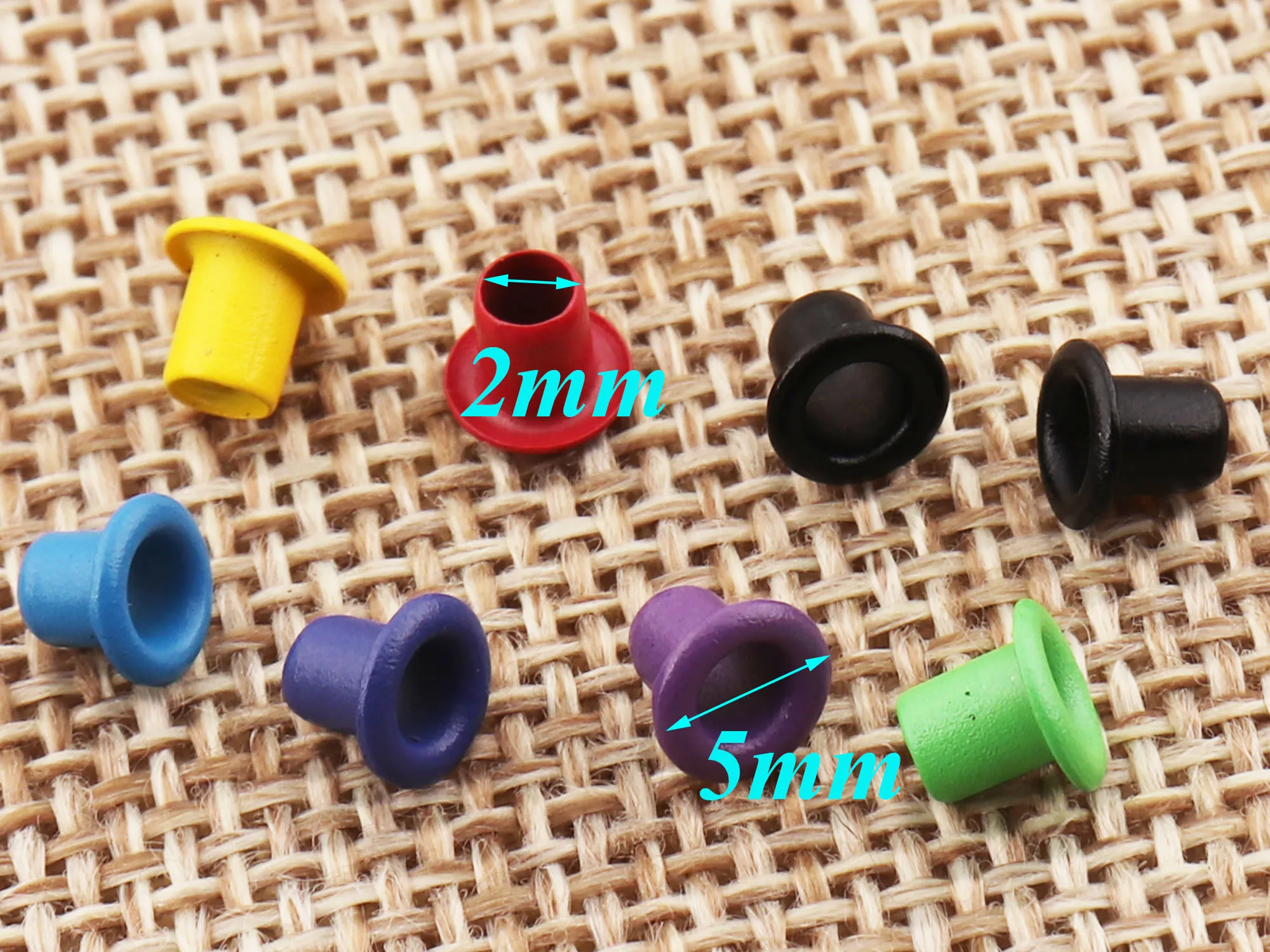 500 PCS Colorful Eyelets metal purse round hole eyelet,sewing  clothing eyelets shoe eyelets-2mm