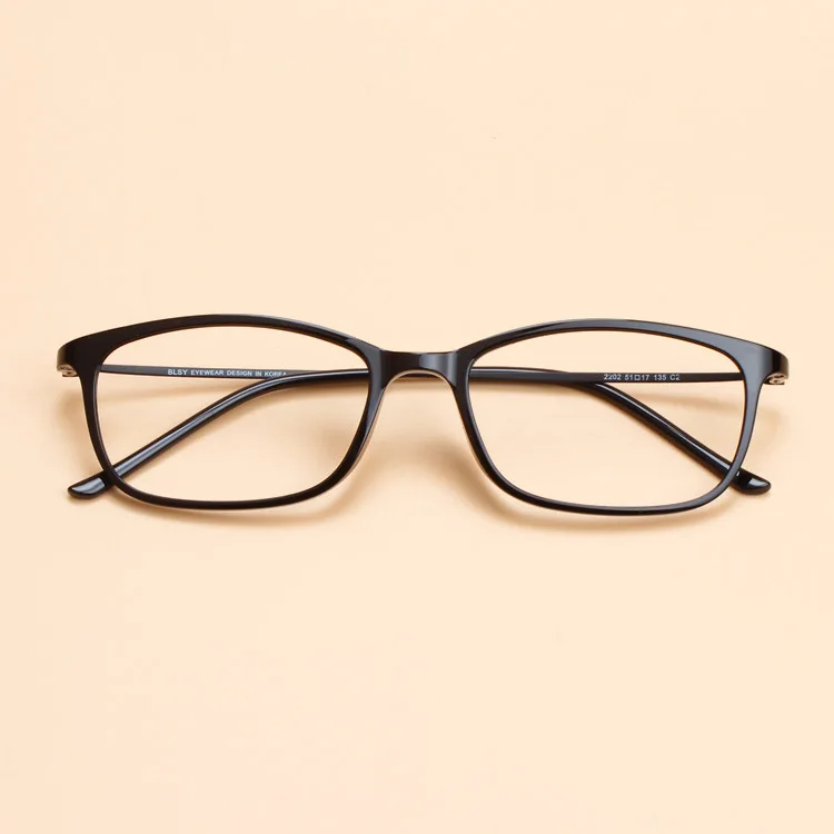 

Ultra Light and Fine Korean Plastic Steel Tungsten Titanium Glasses Small Square Full Frame Thin Leg Myopia Frame Retro Flat