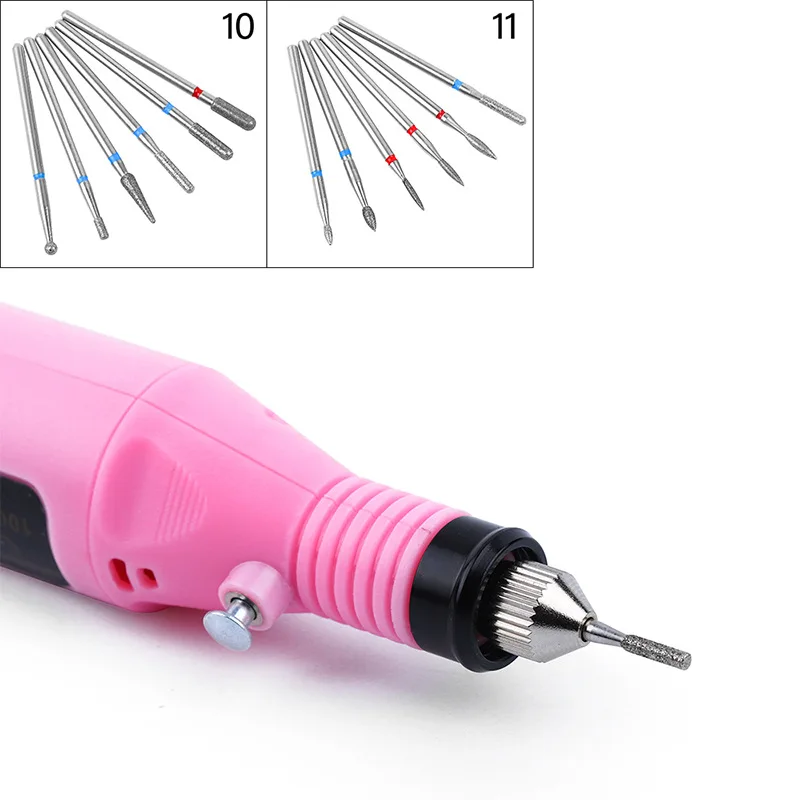 2019 electric manicure drill Nail Drill Bit Manicure Machine Milling Cutter Manicure Electric Nail Drill Accessories Nail Files