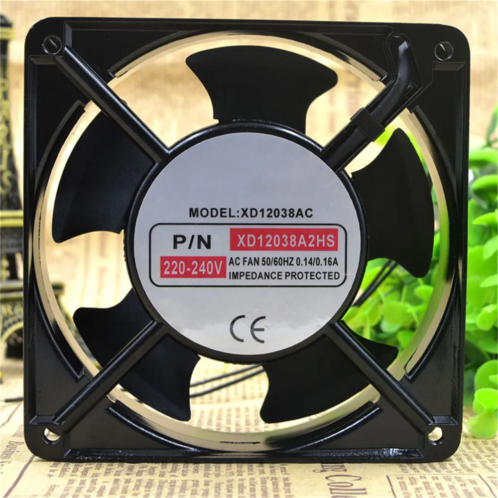 Replacement Cooling Fan for XINDAFAN XD12038A2HS 220V-240V 12CM 12038 Cabinet Repair Part