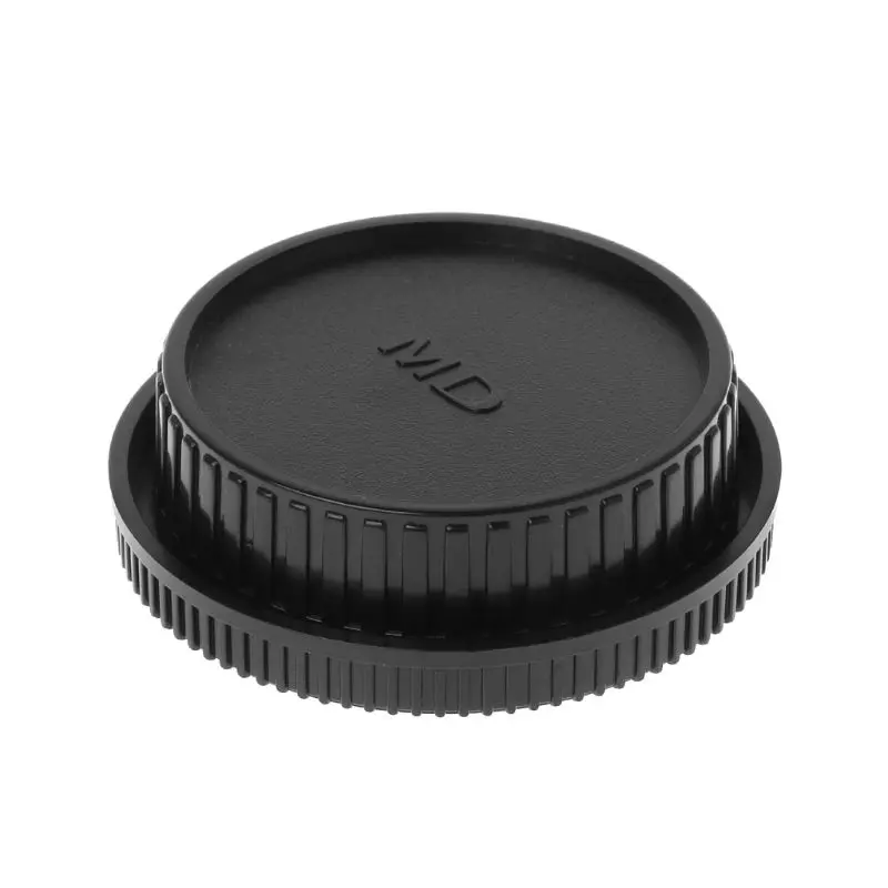 2025 New Rear Lens Body Cap Camera Cover Set Dust Screw Mount Protection Plastic Black Replacement for Minolta MD X700 DF-1