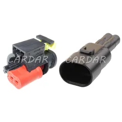 1 Set 2 Pin 284556-1 AC Assembly Automotive Connector VVT Plug The Electromagnetic Valve Socket For Buick Chevrolet Cruze