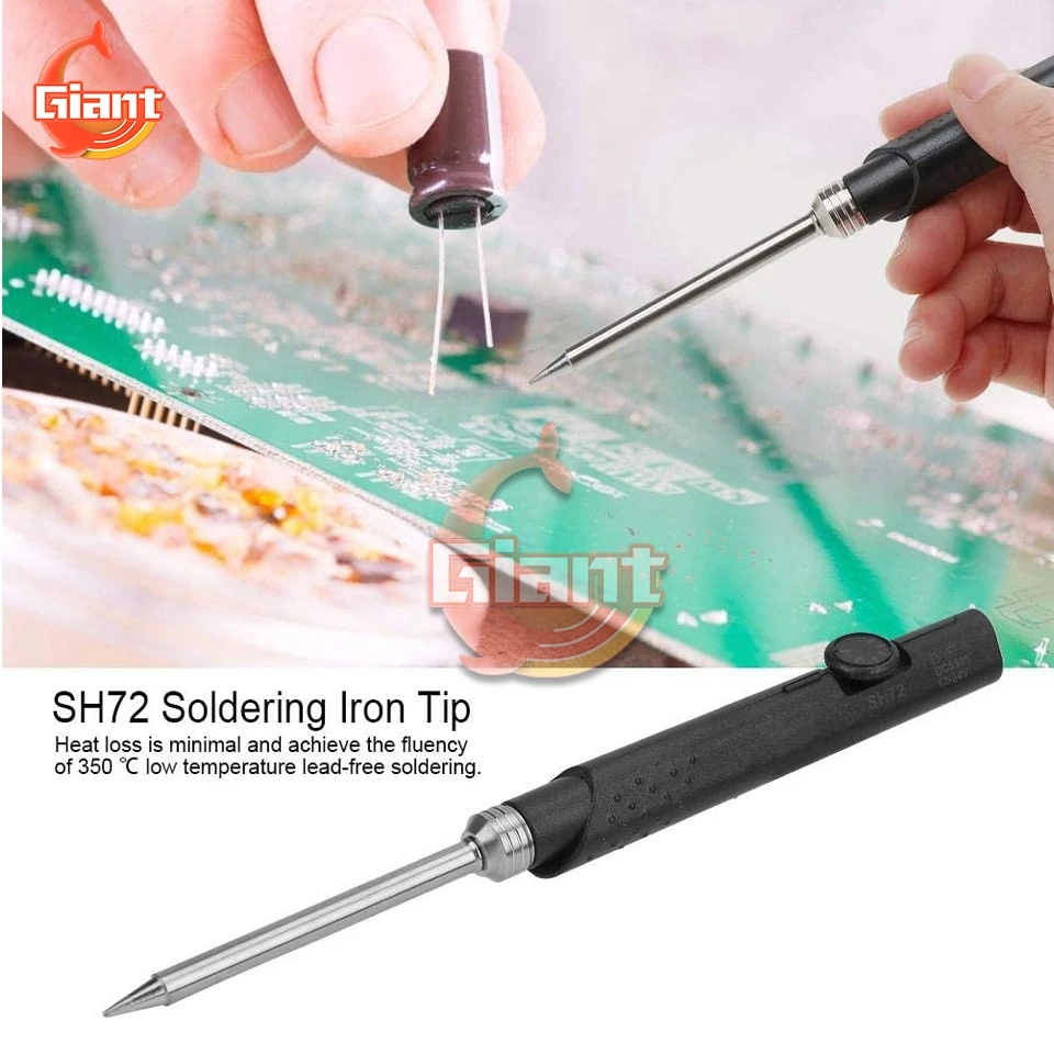 Mini SH72 Soldering Iron 65W Fast Heating Adjustable Temperature Portable Electric Welding Tool SH Soldering Iron Tip DC 12V-24V