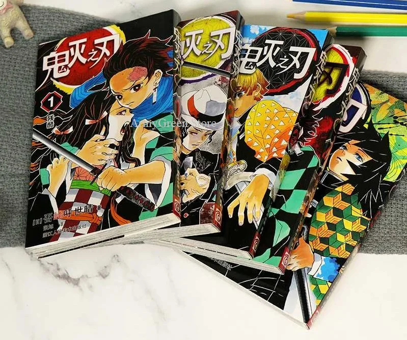 Random 1 Book  Demon Slayer Vol 1-9 for select Koyoharu Gotouge Japan Youth Teens Adult Manga Cartoon Comic Anime Book Chinese