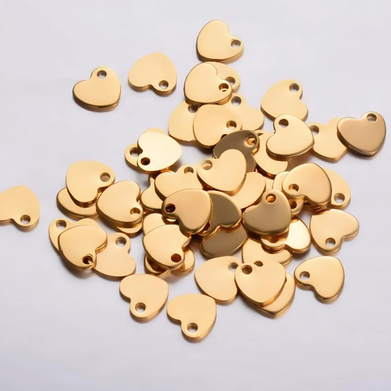 20pcs Stainless Steel Stamping Blank Dog Tags Pendants DIY Bracelet Charm Jewelry Finding Supplies Tag