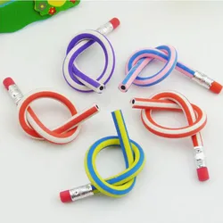 5 Pcs Cute Stationery Colorful Magic Bendy Flexible Soft Pencil with Eraser Magic Stationery School Supplies for Kids Office Use