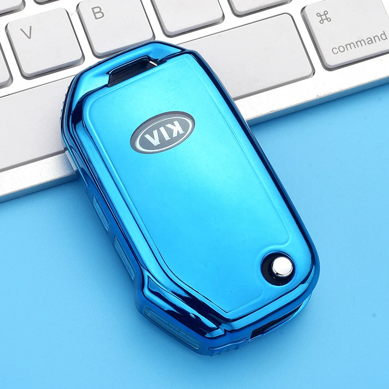 Soft TPU Car Remote Key Case Cover Protective Shell Fob For KIA Sportage R GT Stinger GT Sorento Ceed CD Cerato Forte 2018 2019