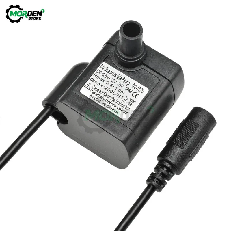 200L/H ultra-cichy DC 5V 12V 3W natężenie przepływu wodoodporna pompa bezszczotkowa Mini zatapialne pompa wodna słoneczna Micro USB pompa głębinowa