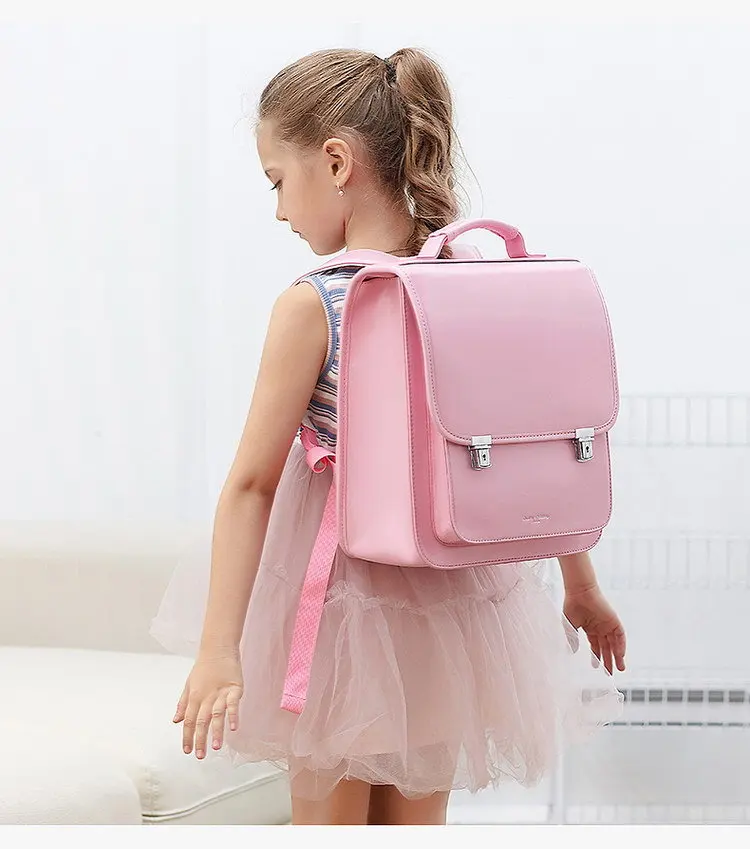 Japan School Backpack for boys kids Orthopedic backpack book bags Children PU Japan school Bag students backpack bag  for girls