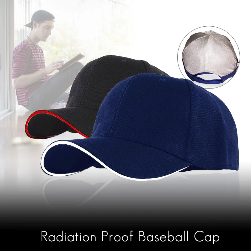 Anti Radiation Cap EMF Protection Hat RF/Microwave Protection Baseball Cap Unisex Rfid Shielding Hats