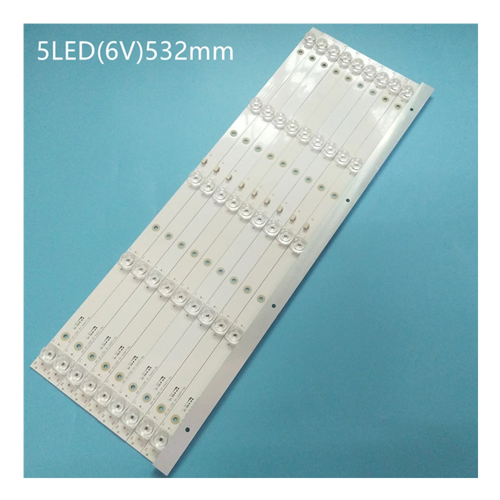 

100% New 10pcs/Kit LED Backlight Strips for Contex 55inch MS-L1543 V2 A3 188-192LM CX550DLEDM 188-192LM