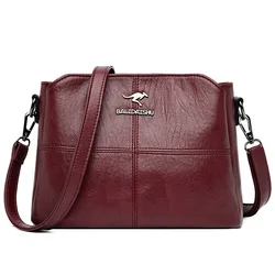 Sacos de luxo para mulheres, bolsa de couro macio, bolsa de ombro crossbody, bolsa de mão feminina, nova, 2024