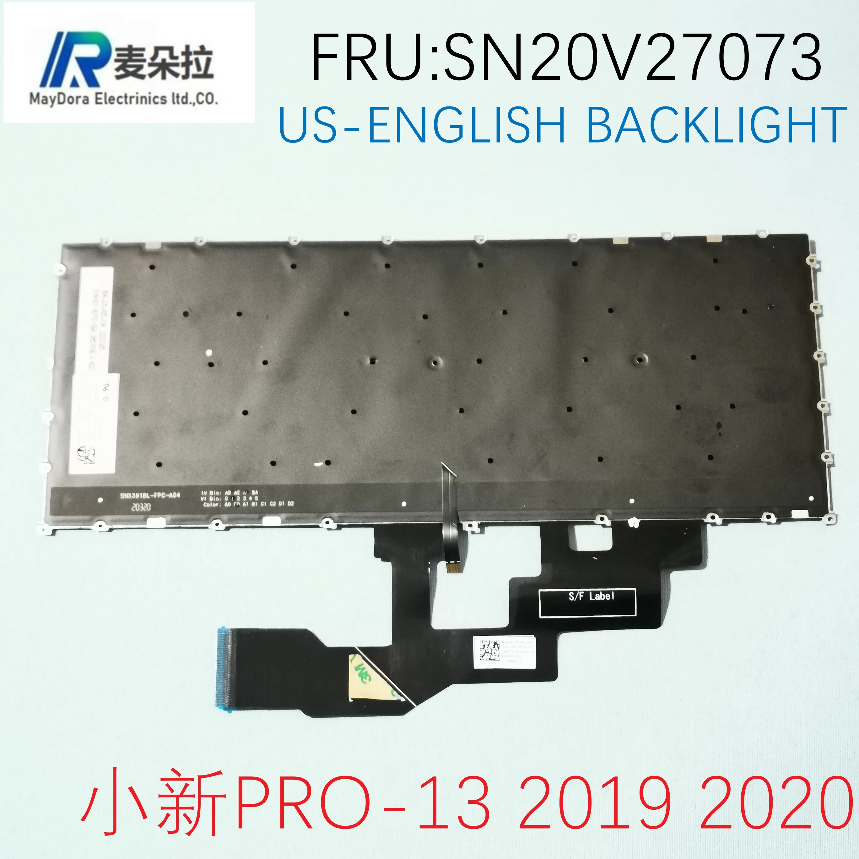 US IND backlight laptop keyboard for LENOVO IDEAPAD S540-13 New PRO-13 2019-2020  laptop GRAY  SN20V27073