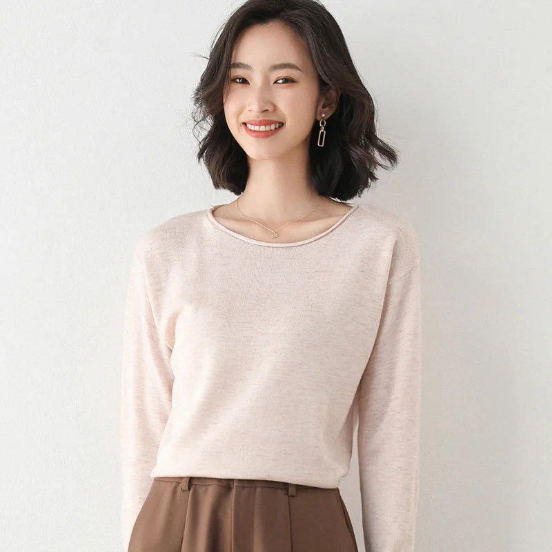 

MRMT 2024 Brand New women's round collar Korean version of loose-fitting sweaters women Soft Women sweater Sweater for fomale