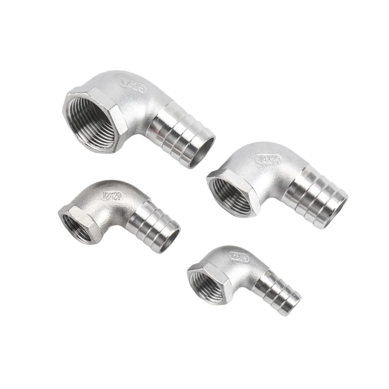 304 Edelstahl Inneren Draht Pagode Ellenbogen 90 Grad Innengewinde Garten Wasser Rohr Armaturen