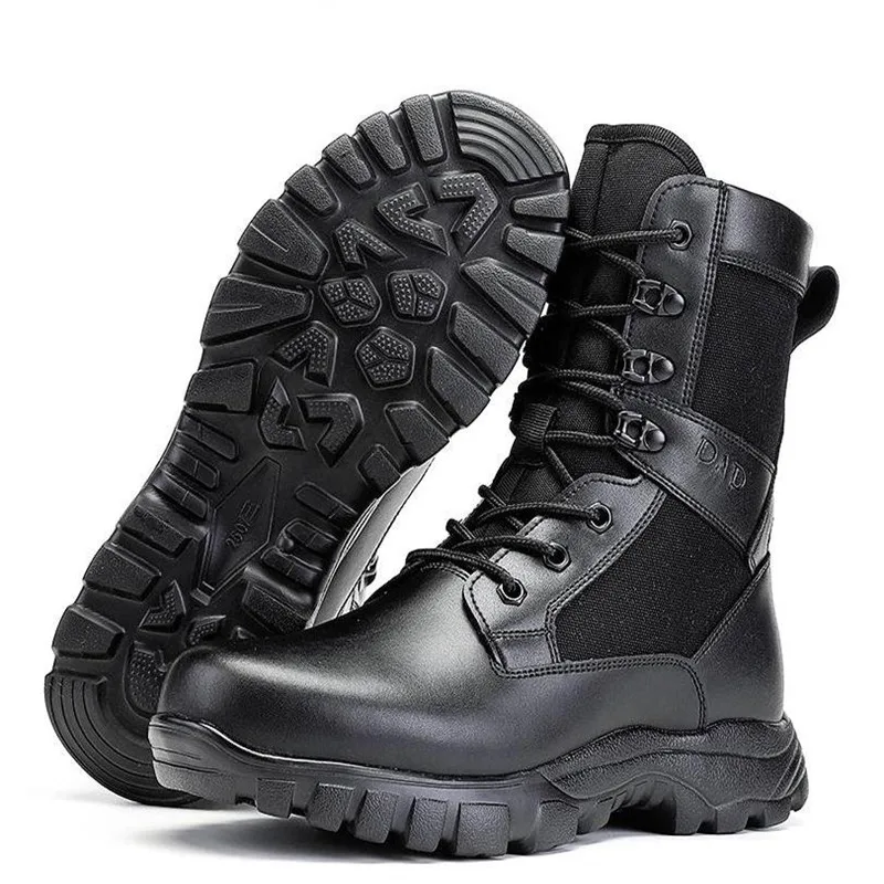 Mens Outdoor  Boots Training Hiking Hunting Climbing Breathable Waterproof Desert High Shoes punk cowboy boots