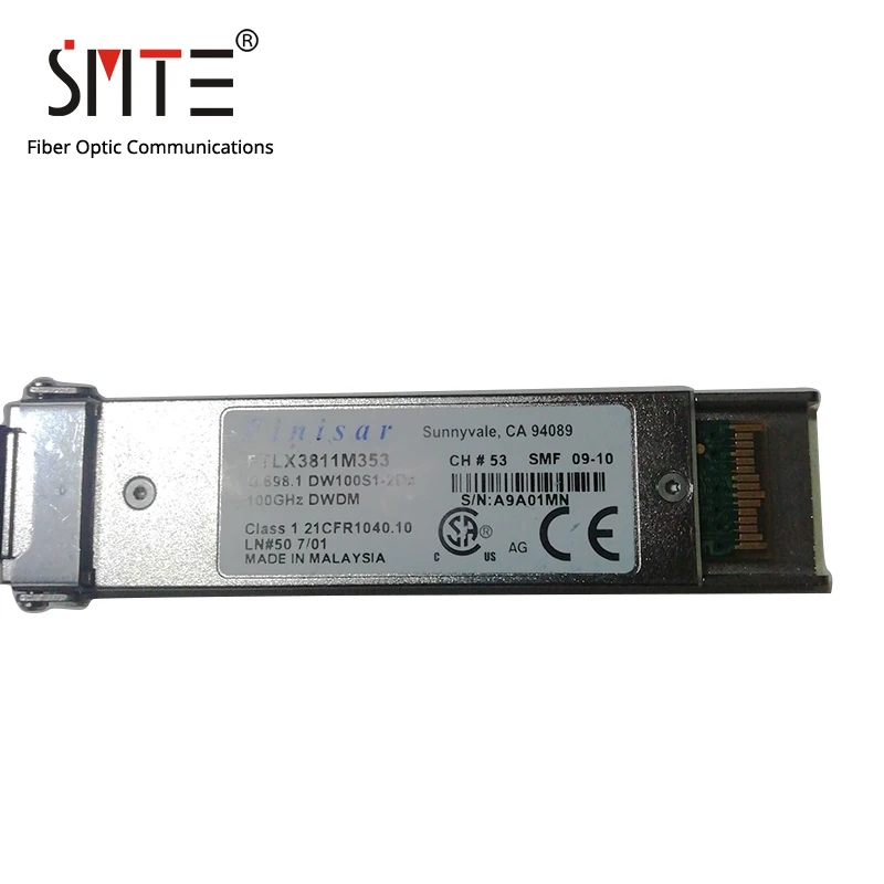 

Finisar FTLX3811M353 100Gb/s 1535.04nm 80KM DWDM XFP Single-Mode Fiber Optical Module Transceiver