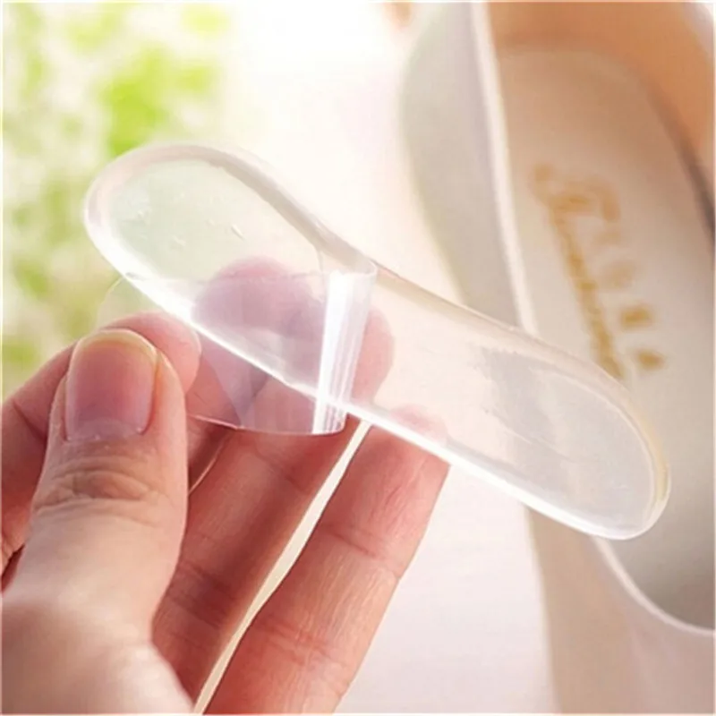 3Pairs Women Strip Heel Stick Foot Care Insoles Inserts Silicone Gel Pads For Shoes Liner For Feet Protector High Heels