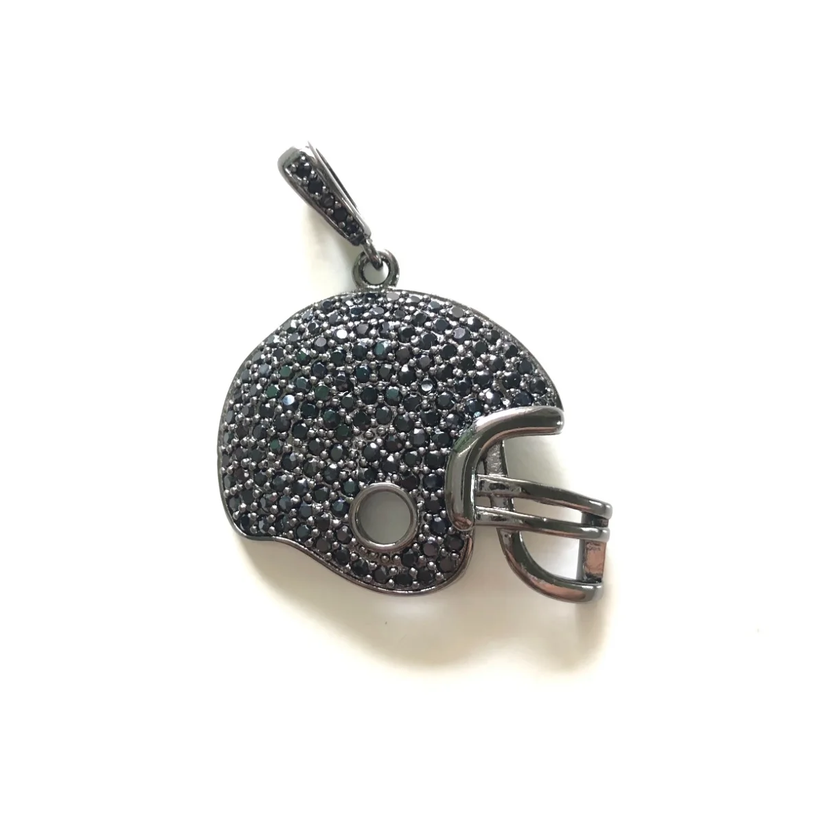 5pcs American Football Helmet Charm Pendants for Bracelet Necklace Making Super Bowl Sports Jewelry Handmade Craft DIY Accessory