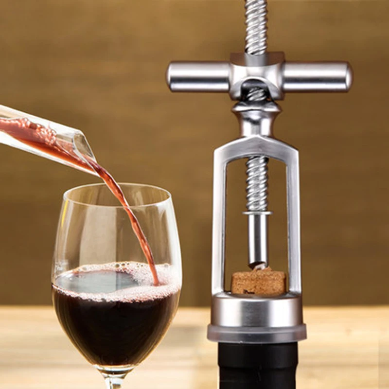 Red Wine Bottle Opener Manual Creative Tool Personality Multi-functional Household Simple Wine Corkscrew Stainless Steel