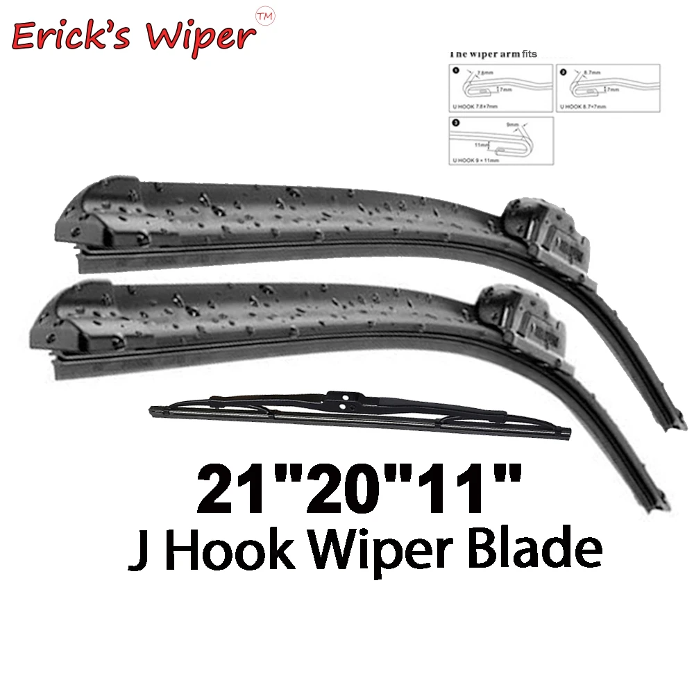 Erick\'s Wiper Front & Rear Wiper Blades Set Kit For Honda CRV CR-V 2 2001 - 2006 Windshield Windscreen Window Brushes 21\