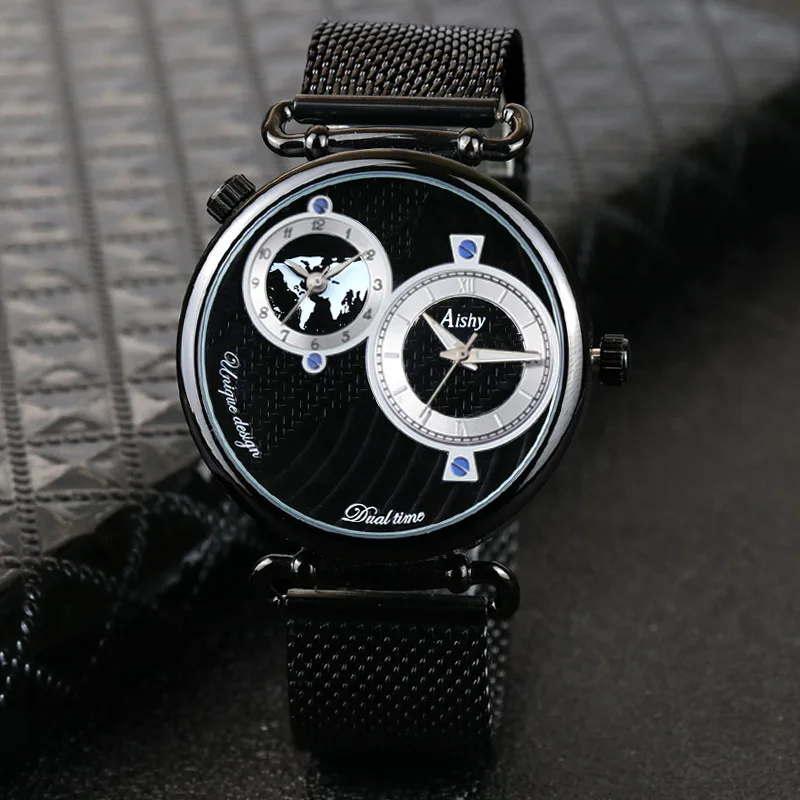 Free shipping  Copy watch  Top Luxury Brand  Men watch   Business watches  Men WristWatch  Dual Time Zone  reloj