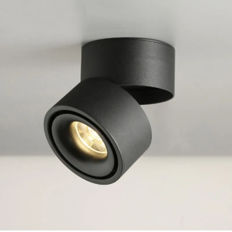 Dimbare Cob Led Downlighters Opbouw Led Plafond Lampen 7W/10W/15W Opvouwbaar En 360 ° Draaibaar Achtergrond Spot Verlichting