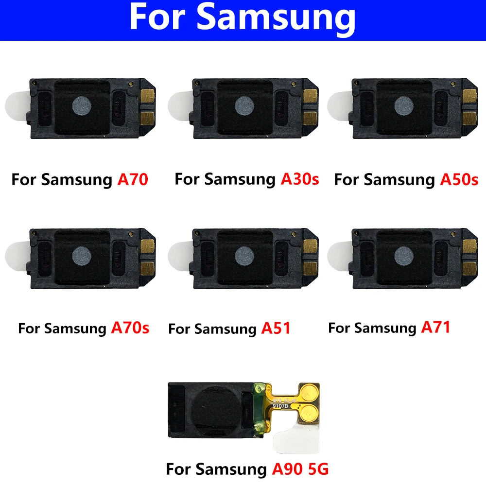 2Pcs Earpiece Ear Speaker Sound Receiver Flex Cable For Samsung A10 A20 A30 A50 A70 A10s A20s A30s A50s A21s A01 A31 A51 A71 A32