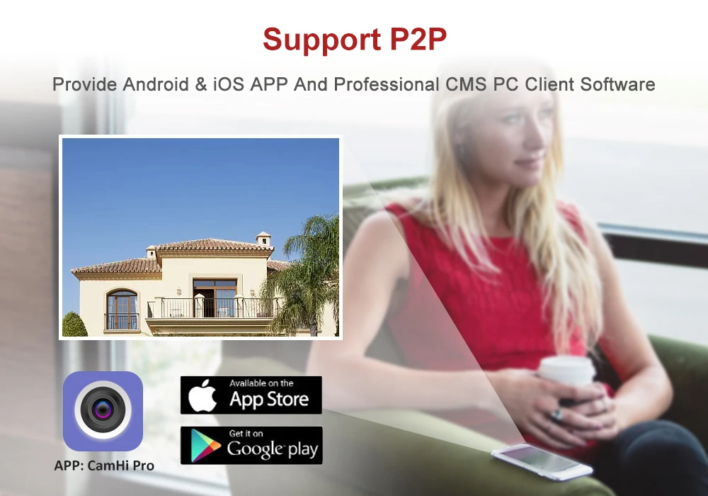 Anpviz 8MP 4K Wifi Camera Wireless Outdoor Security Auto Tracking Human Detection Two-way Audio Network Camera H.265 CamHi Pro