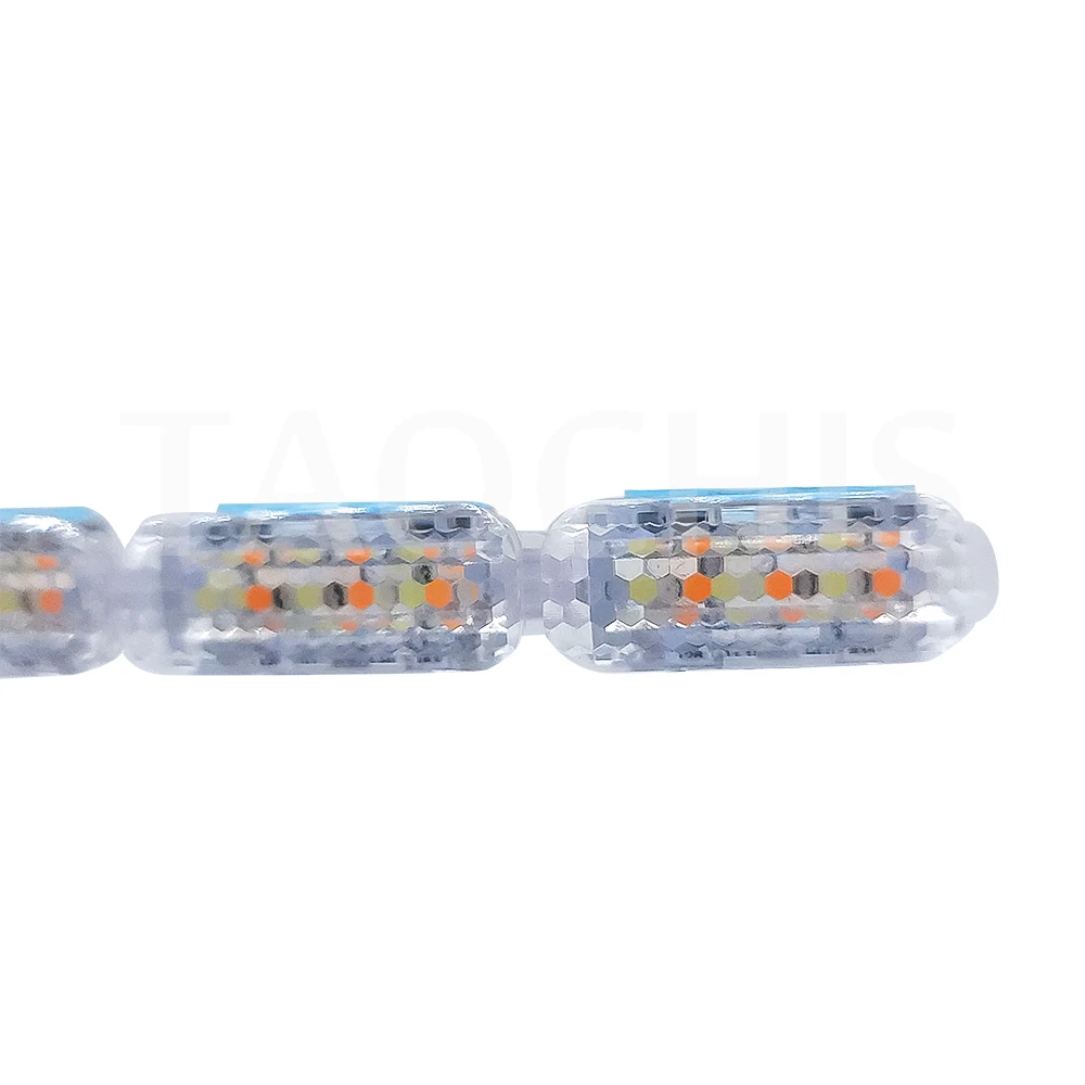 TAOCHIS 12v Slim Rgb DRL Lighting for Car Headlight Retrofit Accessories With Yellow Turn Signal Light Daytime Running Lamps