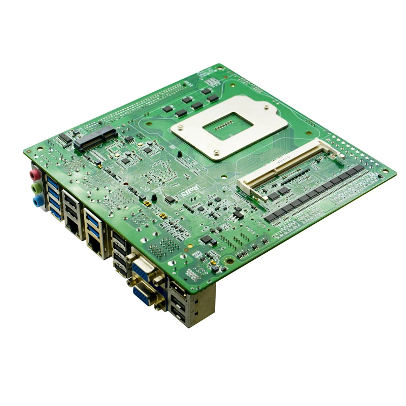 Intel H81 i3/i5/i7 CPU quiosco POS ITX placa base 2VGA/HDMI/14*COM/14*USB